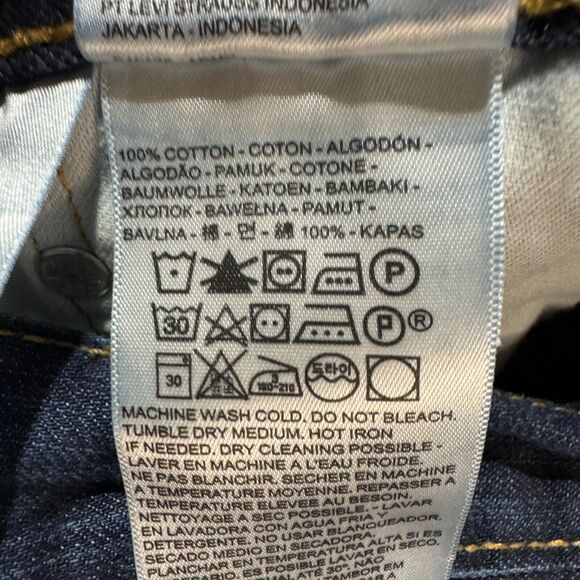 Levis Jeans Mens 34x34 Blue 514 Straight American Workwear Denim Mid Rise - Picture 8 of 11